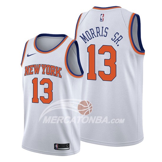 Maglia New York Knicks Marcus Morris Sr. Association Bianco